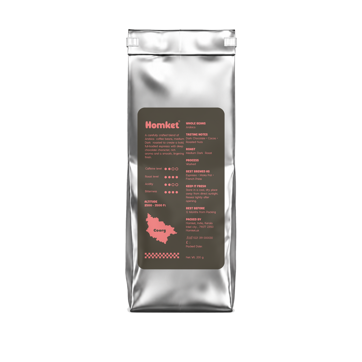 100% Dark Arabica whole Beans