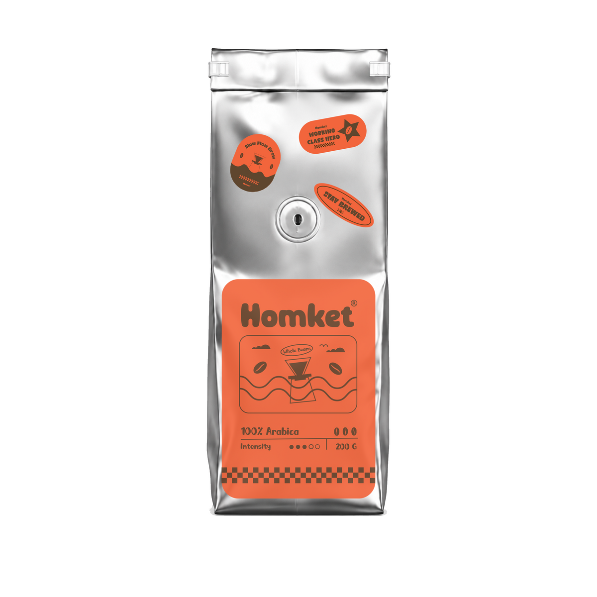 100% Medium Arabica whole bean